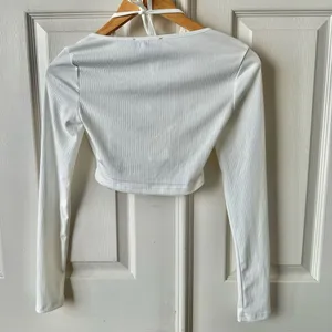 Cider  White Ribbed Crop Top thumbnail 2