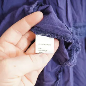 Altar'd State Blue Purple Mini Dress Boho Embroidered Babydoll Fun Wedding Guest thumbnail 5