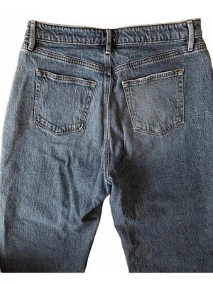 LOFT Women's The Curvy 90's Straight Denim Jeans Size 10 Distressed Grunge Urban thumbnail 5
