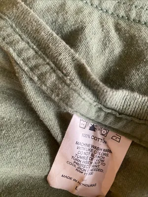 ARMY Graphic Tee in Olive Green Womens Sz Large thumbnail 5