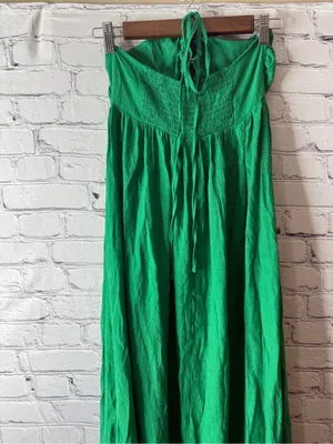 NWT Green Maxi dress- Women's Flowing Summer swim cover cupshe thumbnail 3