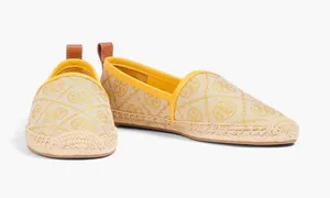 TORY BURCH Logo-print jacquard espadrilles Size 8M thumbnail 1