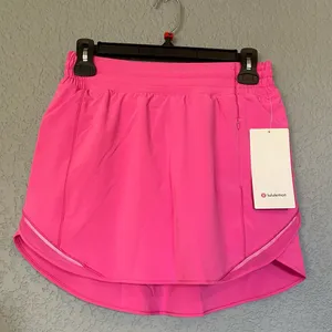 NWT Lululemon Hotty Hot HR Sonic Pink Skirt Size 12 Shorts Underneath thumbnail 7