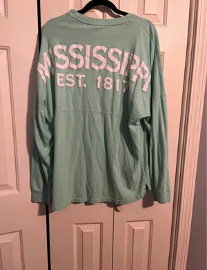 Pressbox Women’s Light Green Mississippi Shirt L thumbnail 2