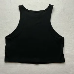 Wild Fable Womens Black Ribbed High Neck Crop Tank Top Size L thumbnail 2
