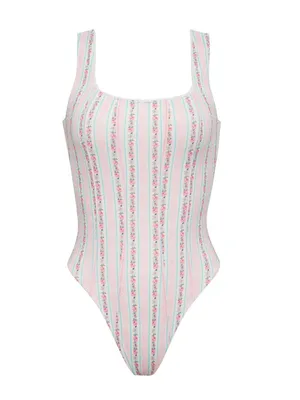 Frankies Bikinis - Etta Floral One Piece Swimsuit - French Holiday - Size XL NWT thumbnail 14