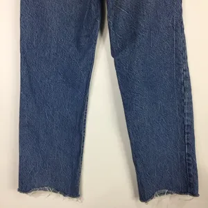 Zara Straight Leg Jeans 100% Cotton Raw Frayed Hem Size 2 thumbnail 13