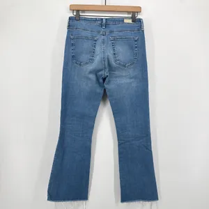 AG Adriano‎ Goldschmied The Jodi Crop Jeans 28 High Rise Slim Flare Distressed thumbnail 5