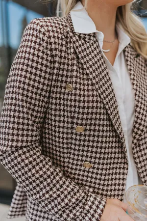 Entro Houndstooth Blazer thumbnail 2