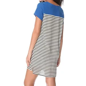 Joie‎ Momsen Short Sleeve Striped Silk Shift Dress Womens Size XS thumbnail 2