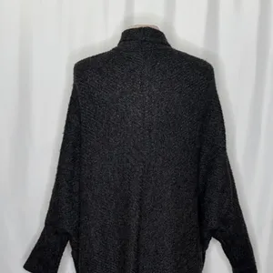 Anthropologie SLEEPING ON SNOW Primula Cocoon Cardigan Charcoal Gray Wool Large thumbnail 9
