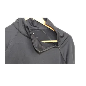 GapFit Women's Sz M Winterbrush Black Long Sleeve with Mock Zip Neck‎ thumbnail 3
