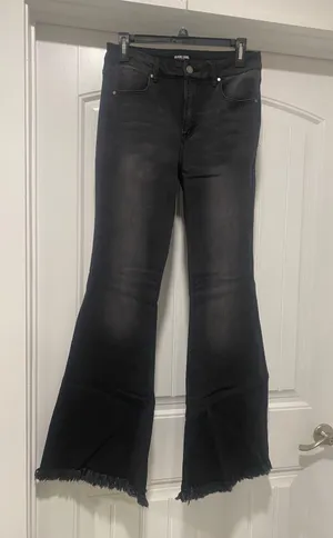 Black Flare Jeans Size 27 thumbnail 1