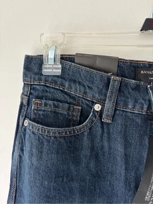 Banana Republic Curvy Straight High Rise Ankle Jeans Dark Wash Denim NWT thumbnail 5