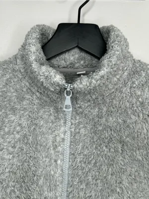 Uniqlo Grey Teddy Jacket Size M thumbnail 3