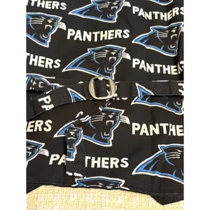 Carolina Panthers Vest Women Size M/L Black NFL Football Button Front thumbnail 5
