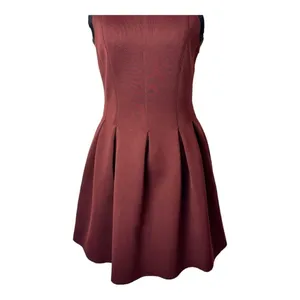 T Alexander Wang Dress Women Small Brown Racerback‎ Neoprene Mini Skater Scuba thumbnail 8
