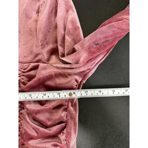 Love, Fire Womens Pink Velour Ruched Long Sleeve Top Whimsigoth Fairy NWT Sz‎ XL thumbnail 10