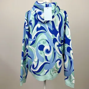 Hill House Allie Zip Up Sweatshirt Hoodie Kaleidoscopic Beach Blue Fleece S NWT thumbnail 9