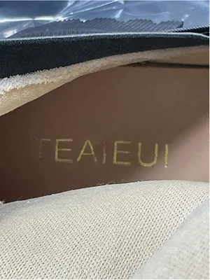 Womans New Teaieui Knee High Platform Moto Boots Size 8 Black thumbnail 8