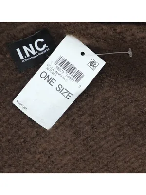 NWT Inc International Concepts Faux Fur Trim Luxe Ruana Topper IN4642511 Brown thumbnail 7