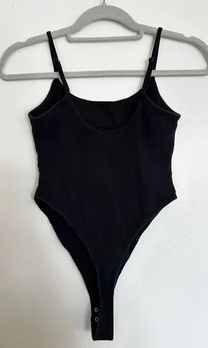 Garage Plunge Black Bodysuit thumbnail 2