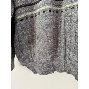 Vintage Collared Henley Pullover Sweater Women’s Size Large Dad Funky 90s thumbnail 5