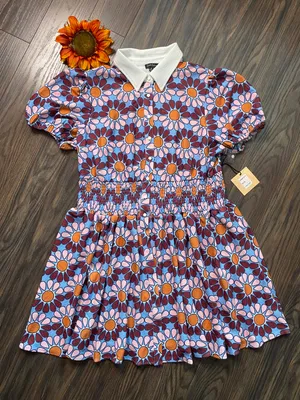 Unique Vintage NTAGE SMAK PARLOUR Flower Power Babydoll 70's Blouse 2XL thumbnail 3