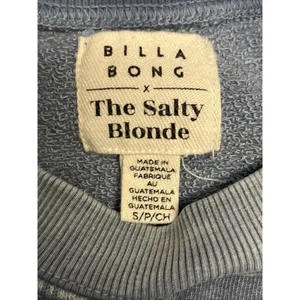 Billabong X The Salty Blonde Faded Blue Long Sleeve Relaxed Sweatshirt- Small thumbnail 8