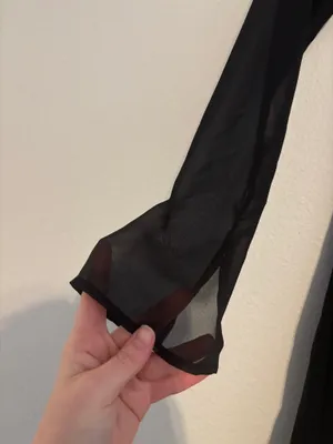 Princess Polly Black Mini Dress Long Sleeve 0 thumbnail 2