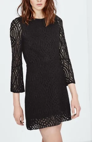Maje Reverso Crochet Lace Dress Small thumbnail 1