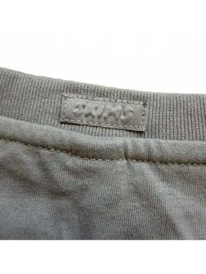 Skims Relaxed Long Sleeve T-Shirt Crewneck Shirt Top Cotton Tan Women's Size XL thumbnail 4