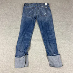 Hudson Crop Muse Jeans Womens 26 Blue Mid Rise Skinny‎ Cuffed Ankle Zip Denim thumbnail 5