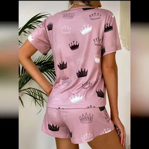 2 piece pajama set and matching sleep mask NIB thumbnail 2
