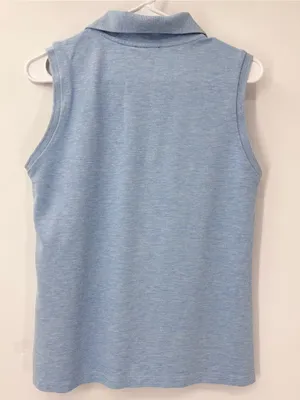 Tuckernuck Light Blue Pique Sleeveless Ruffle Margaret Polo thumbnail 5