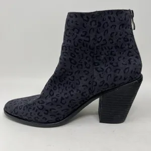 Vintage Havana Rook Black Cheetah‎ Zip Up Ankle Booties Boots Women's Size 7.5 thumbnail 8