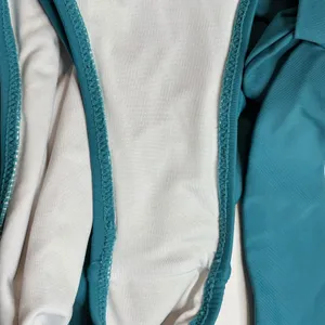 Cupshe Ruffle V-Neck One-Piece Swimsuit Womens Size 16 Teal Green Side Tie‎ Sash thumbnail 8