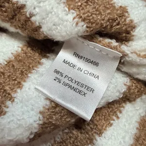 Market & Spruce Brown White Striped Button Front Cardigan Sweater Womens Large thumbnail 5