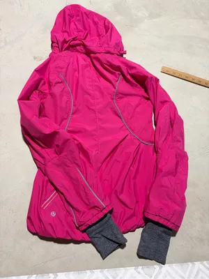 Lululemon run inspire jacket Women’s Pink Hooded Windbreaker Jacket 4 thumbnail 6