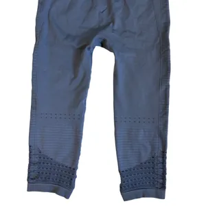 Gymshark Energy+‎ Seamless Cropped Leggings Steel Blue High Waist Womens Size M thumbnail 4
