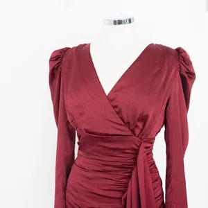 Lavish Lice.‎ Ruby Holiday Satin Wrap Dress. thumbnail 8