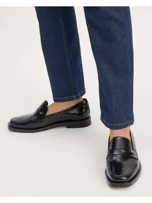 Everlane The Penny Loafer in Black Leather 7 New with box Womens Oxfords thumbnail 13