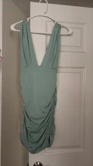 Blush Mark Teal Dress thumbnail 2