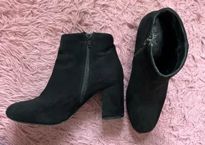Black Suede Ankle Boots thumbnail 1
