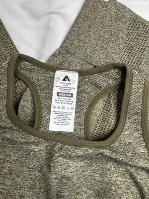 LILIAS Active The Signature Collection Seamless 2-Piece Workout Set Medium Khaki thumbnail 4