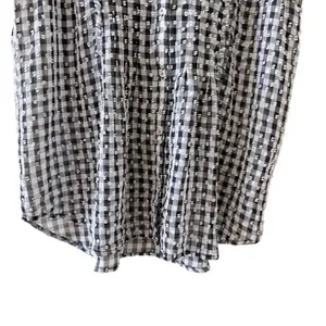 MAEVE ANTHROPOLOGIE Black/White Gingham Sleeveless Button Down Blouse SZ S #2467 thumbnail 4