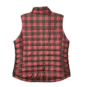 Gap Women's Red Black Buffalo‎ Plaid Puffer Vest XL thumbnail 6