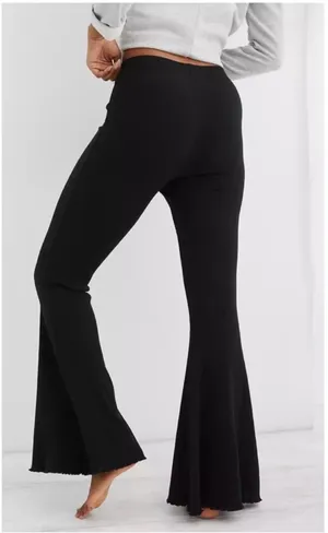 Aerie Kick-It Ribbed High-Waisted Super Flare Pants thumbnail 6