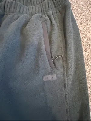 Skims fleece lounge straight leg pants sold out color size small relaxed fit NWT thumbnail 13