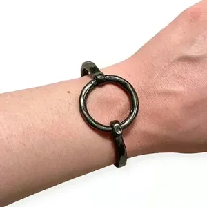 UNIQUE BLACK/CHARCOAL DISTRESSED BRACELET 🖤 Gray thumbnail 2